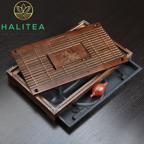 Khay Trà Gỗ Tiện Lợi KT:43x27x5,5cm