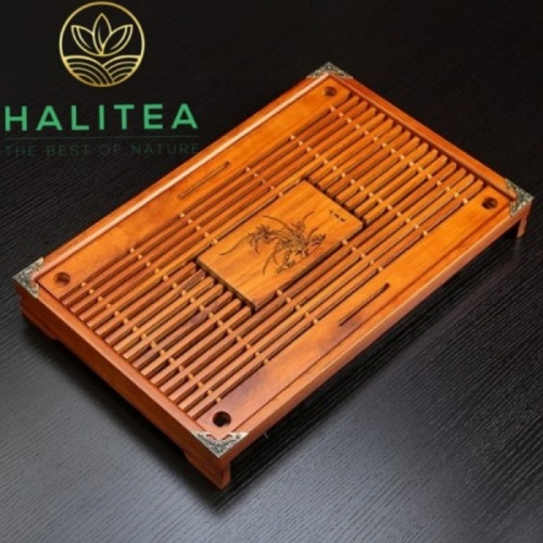 Khay Trà Gỗ Tiện Lợi KT:43x27x5,5cm