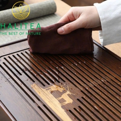 Khay Trà Tre Hồ Đào Tích Nước 30–40cm - Khay Trà Trung Hoa
