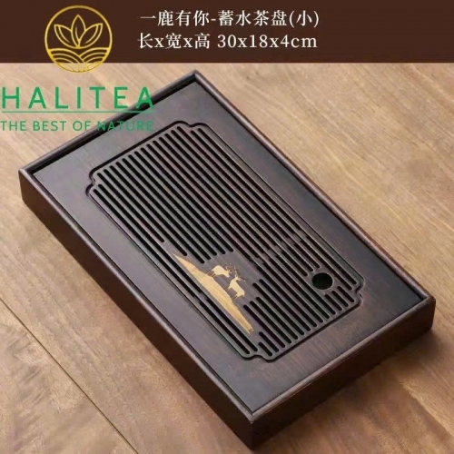 Khay Trà Tre Hồ Đào Tích Nước 30–40cm - Khay Trà Trung Hoa
