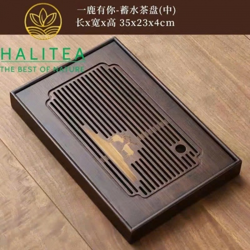 Khay Trà Tre Hồ Đào Tích Nước 30–40cm - Khay Trà Trung Hoa