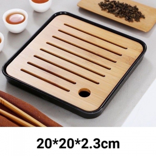 Khay Trà Tre Kết Hợp Nhựa Tiện Lợi Thanh Lịch K2020