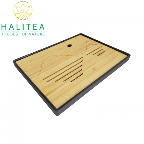 Khay Trà Tre Kết Hợp Nhựa Tiện Lợi Thanh Lịch K2519