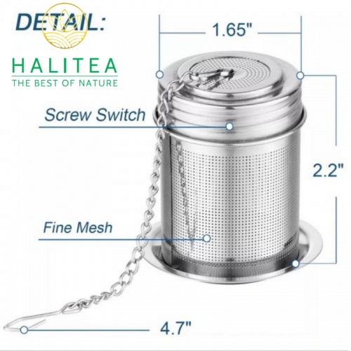 Lọc Trà Inox Hình Trụ Tiện Lợi