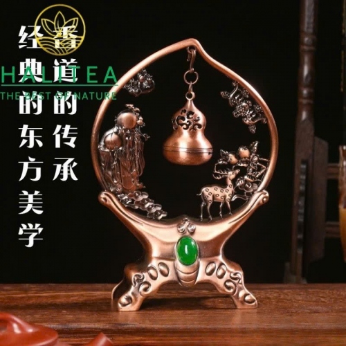 Lư Đồng Xông Trầm Treo Phúc Lộc Thọ Cao 12cm