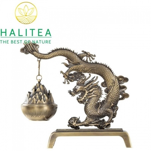 Lư Xông Trầm Long Đằng Tứ Hải – Lư Hương Dạng Treo Cổ Phong Cao Cấp