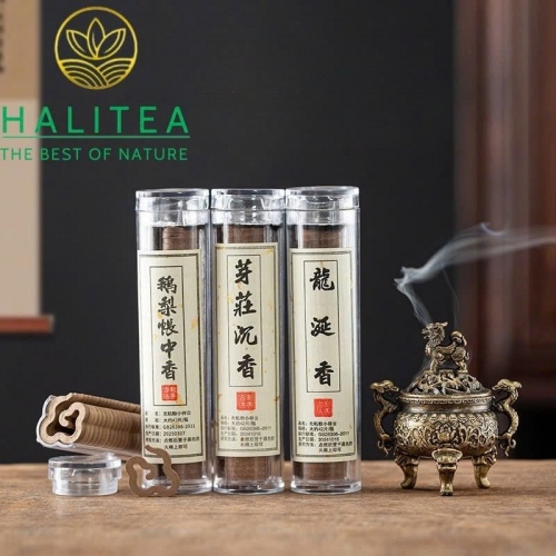 Lư Xông Trầm Mini Kỳ Lân Tam Cước Họa Tiết Cổ Điển