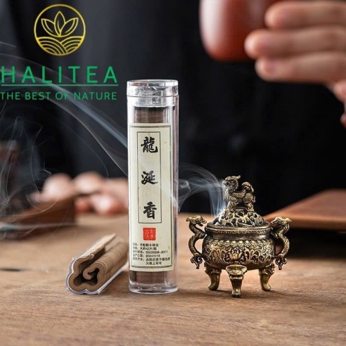 Lư Xông Trầm Mini Kỳ Lân Tam Cước Họa Tiết Cổ Điển
