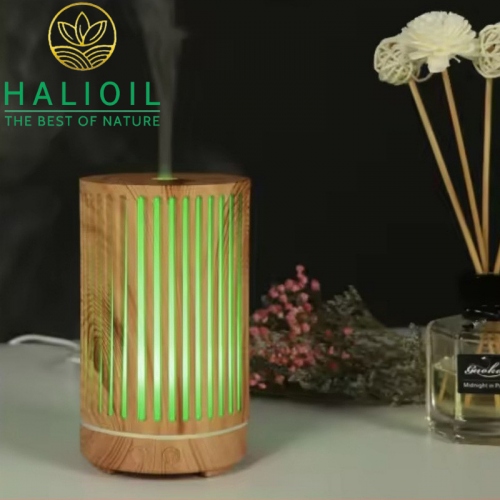 Máy Khuếch Tán Tinh Dầu Trụ Sọc 200ml + Tặng Chai Tinh Dầu 10ml
