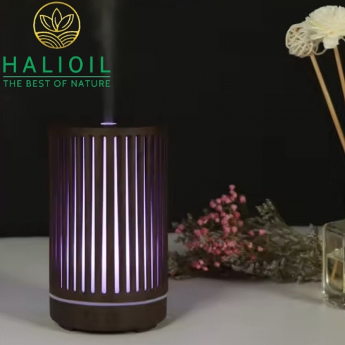 Máy Khuếch Tán Tinh Dầu Trụ Sọc 200ml + Tặng Chai Tinh Dầu 10ml