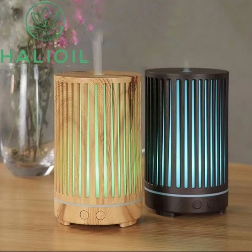 Máy Khuếch Tán Tinh Dầu Trụ Sọc 200ml + Tặng Chai Tinh Dầu 10ml