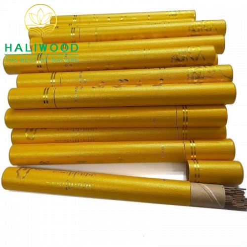 Nhang Không Tăm Trầm Hương Quảng Nam Loại Cao Cấp Ống Vàng 20gr