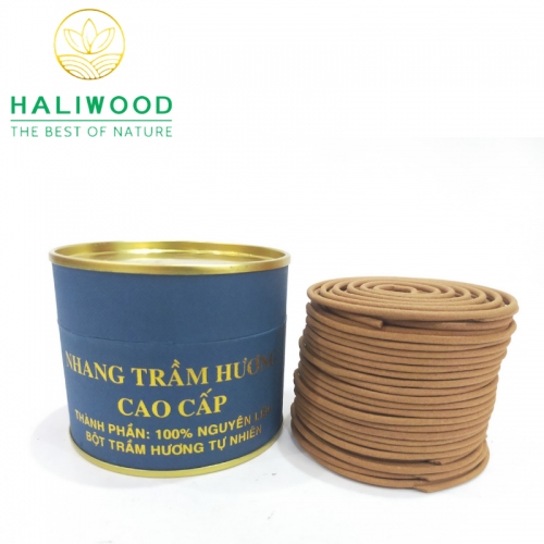 Nhang Trầm Vòng Quảng Nam Cao Cấp Hộp 48 Vòng Cháy 4h