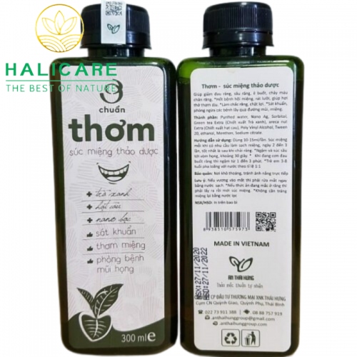 Nước Súc Miệng Thảo Dược Thiên Nhiên Thơm Chai 300ml
