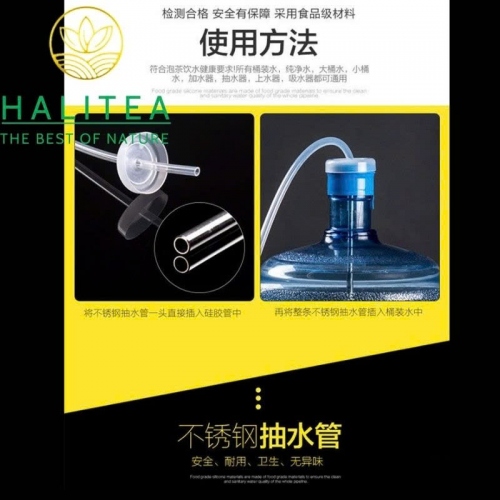 Ống Hút Nước Inox 304 Cho Bình 20L - Phụ Kiện Trà Đạo