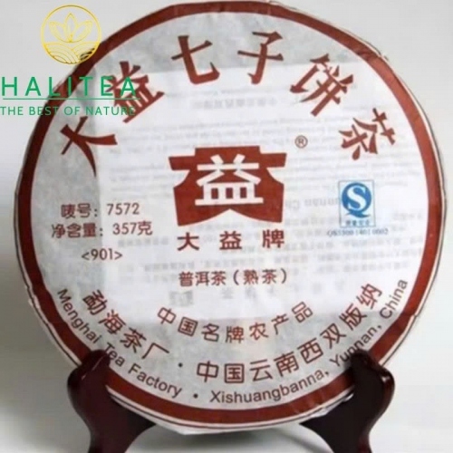 Trà Phổ Nhĩ Chín Đại Ích TAETEA 7572 Năm 2009 - Bánh 357g