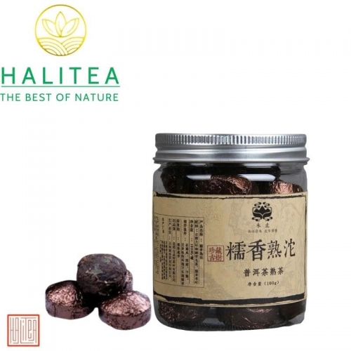 Phổ Nhĩ Chín Hương Nếp Viên Vân Nam Hũ 100gr