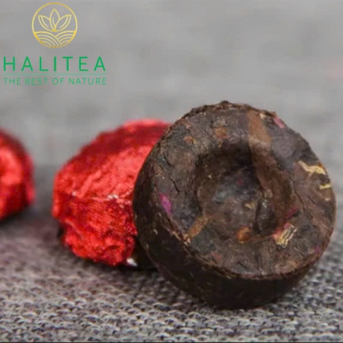 Phổ Nhĩ Chín Viên Hoa Hồng Hũ Pet 100gr