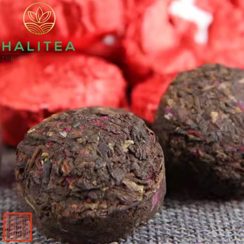 Phổ Nhĩ Chín Viên Hoa Hồng Hũ Pet 100gr