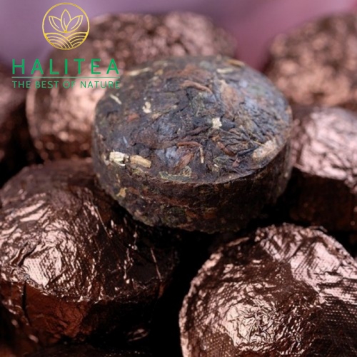 Phổ Nhĩ Chín Viên Hương Nếp Hộp Thiếc 75Gr