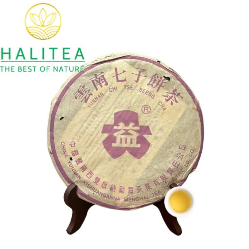 Phổ Nhĩ Sống 2003 Tử Đại Ích (Purple Dayi Qing Bing) – Trà Cổ Khô Kho Mạnh Hải 357g