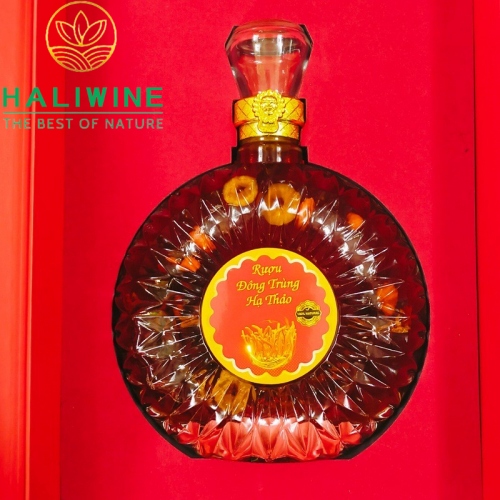 Rượu Đông Trùng Hạ Thảo Hộp Cao Cấp Chai 500ml