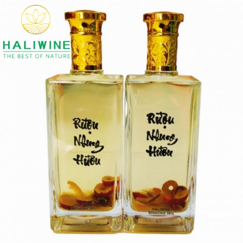 Rượu Nhung Hươu HALIWINE Lon Xanh Chai 500ml