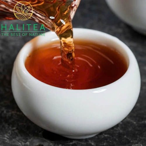 Set 2 Bánh Trà Phổ Nhĩ Chín Mảnh Hải Vân Nam Hộp Vali Quà Tặng Cao Cấp