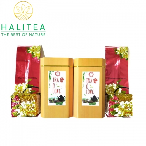 Set 2 Hộp Trà Ô Long Loại Cao Cấp Halivina 400gr