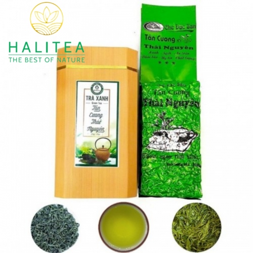 Set 2 Hộp Trà Xanh Móc Câu HALITEA Thái Nguyên Đặc Biệt  400gr