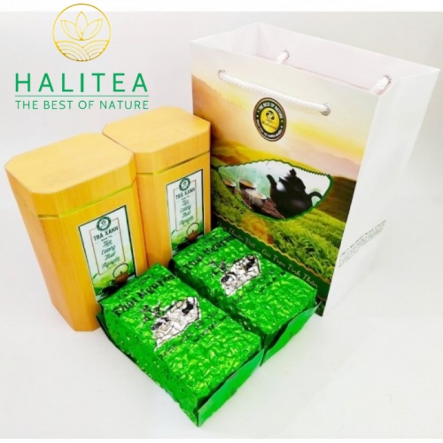 Set 2 Hộp Trà Xanh Móc Câu HALITEA Thái Nguyên Đặc Biệt  400gr
