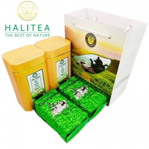 Set 2 Hộp Trà Xanh Móc Câu HALITEA Thái Nguyên Đặc Biệt  400gr