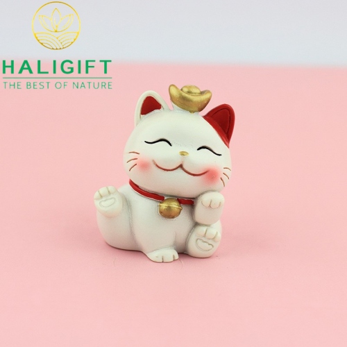 Set 4 Tượng Mèo Thần Tài May Mắn
