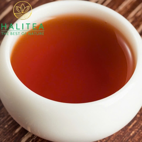 Set Bánh Trà Phổ Nhĩ Chín Vân Nam + Bộ Ấm Chén Thiên Mục Hộp Da Vali