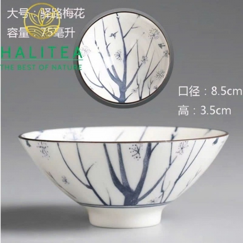 Set Bộ 10 Chén Trà Sứ Thanh Hoa 75ml - Hộp Quà Tặng
