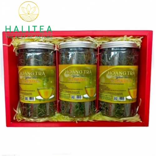 Set Hoàng Trà Shan Tuyết Cổ Thụ Tây Côn Lĩnh Hộp Giấy 3 Hũ X 100G