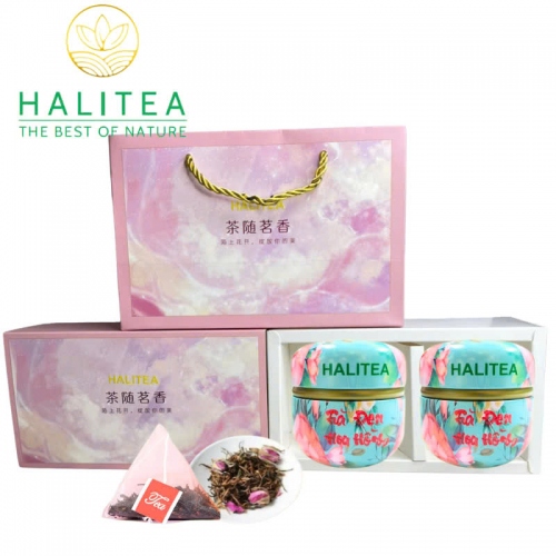 Set Quà Tặng - 12 Loại Trà Thảo Dược Halitea Túi Tam Giác Cao Cấp