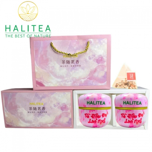 Set Quà Tặng - 12 Loại Trà Thảo Dược Halitea Túi Tam Giác Cao Cấp