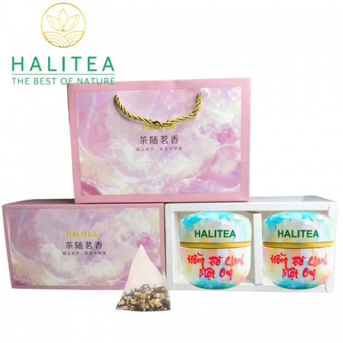 Set Quà Tặng - 12 Loại Trà Thảo Dược Halitea Túi Tam Giác Cao Cấp
