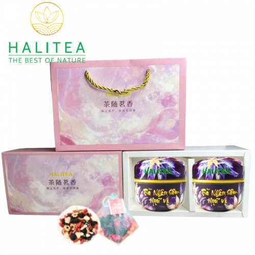 Set Quà Tặng - 12 Loại Trà Thảo Dược Halitea Túi Tam Giác Cao Cấp