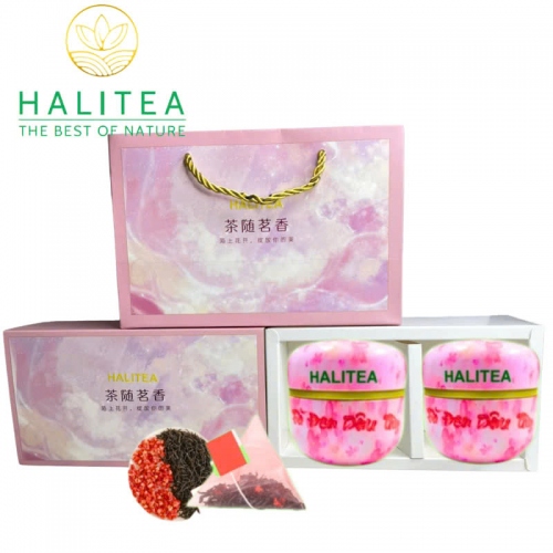 Set Quà Tặng - 12 Loại Trà Thảo Dược Halitea Túi Tam Giác Cao Cấp