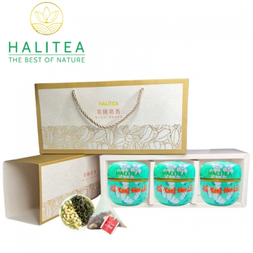 Set Quà Tặng - 12 Loại Trà Thảo Dược Halitea Túi Tam Giác Cao Cấp