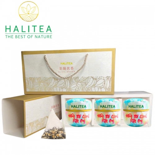 Set Quà Tặng - 12 Loại Trà Thảo Dược Halitea Túi Tam Giác Cao Cấp