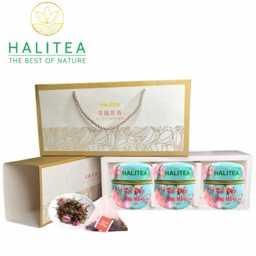 Set Quà Tặng - 12 Loại Trà Thảo Dược Halitea Túi Tam Giác Cao Cấp