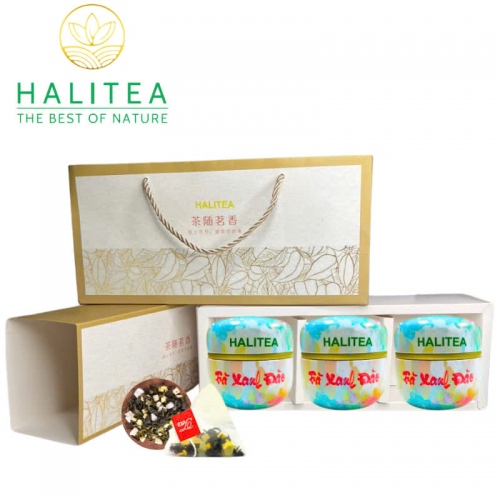 Set Quà Tặng - 12 Loại Trà Thảo Dược Halitea Túi Tam Giác Cao Cấp