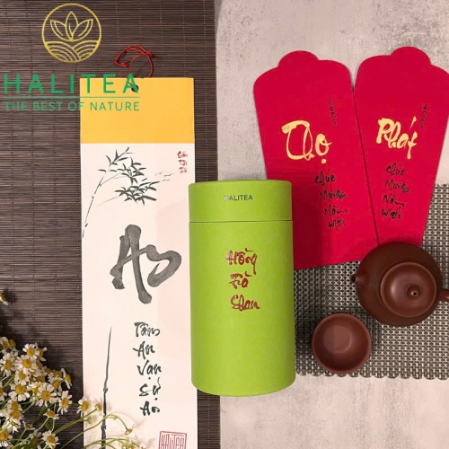 Set Quà Tặng XUÂN NHƯ Ý 04 Loại Trà Shan Tuyết Cổ Thụ Hộp Gỗ Cao Cấp