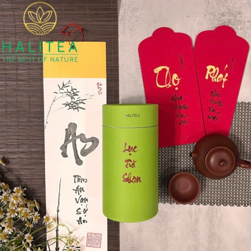 Set Quà Tặng XUÂN NHƯ Ý 04 Loại Trà Shan Tuyết Cổ Thụ Hộp Gỗ Cao Cấp