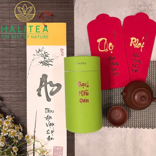 Set Quà Tặng XUÂN NHƯ Ý 04 Loại Trà Shan Tuyết Cổ Thụ Hộp Gỗ Cao Cấp