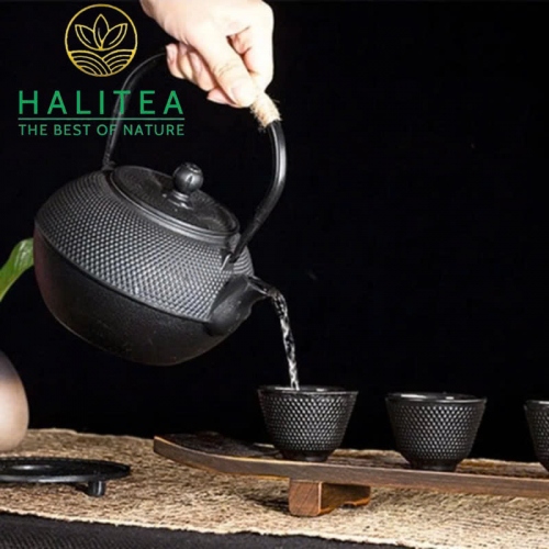 Set Quà Tặng Bộ Ấm Chén Gang Tetsubin Nhật Bản Hộp Vali Cao Cấp