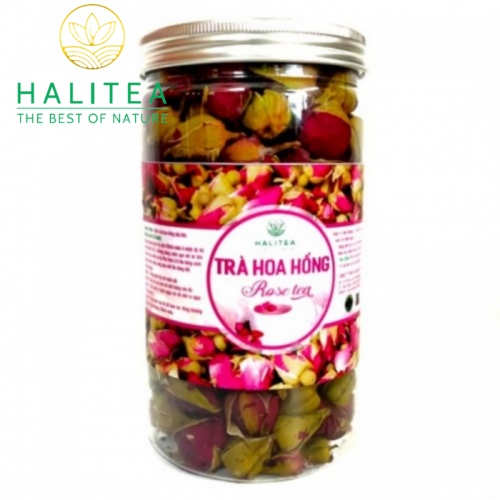 Set Quà Tặng Trà Hoa Hồng - Rose Tea Hộp Giấy Kraft 450Gr